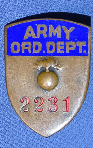 WWII Numbered Army Ordnance Depot Lapel Pin