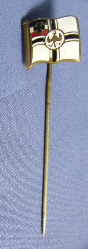 WWI Imperial German War Enamel Flag Stickpin