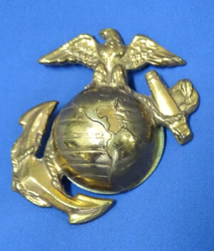 WWII Marine Corps USMC Enlisted Man's Dress Visor Hat Eagle Globe & Anchor