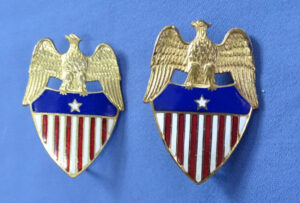 Pair WWII Army Aide To Brigadier General Collar Insignia - Amcraft
