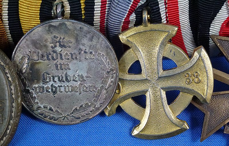 Third Reich Four Place Medals Bar - Image 3