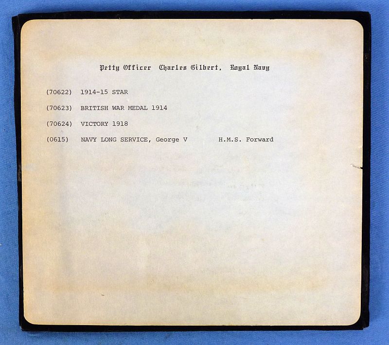 WWI British Royal Navy Medals Group to the "H.M.S. Forward" - Image 3