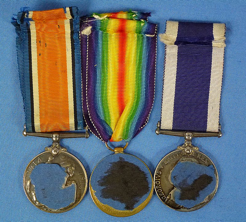 WWI British Royal Navy Medals Group to the Battlecruiser H.M.S. Hood - Image 2