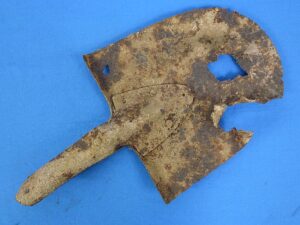 Battle Damaged WWI Entrenching Shovel Dug at the Verdun Battlefield