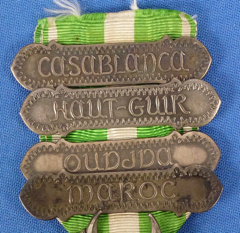 French Commemorative Morocco Campaign Medal with All Four Clasps - Image 2