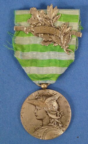 French Second Madagascar Expedition Commemorative Medal with "1895" Bar