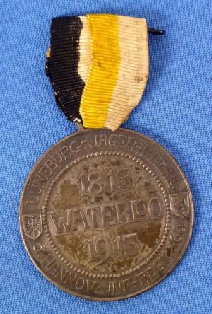Imperial German Napoleonic Wars Commemorative Medal of the Luneburg Jaeger Battalion & Hannover Infantry Regiment 165