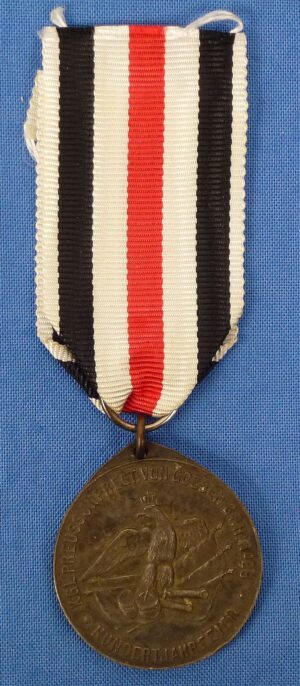 1913 Prussian Silver Napoleonic Wars Commemorative Centenary Medal for the King's German Legion