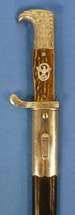 Third Reich Berlin Police Dress Bayonet by WKC with Matching Numbers