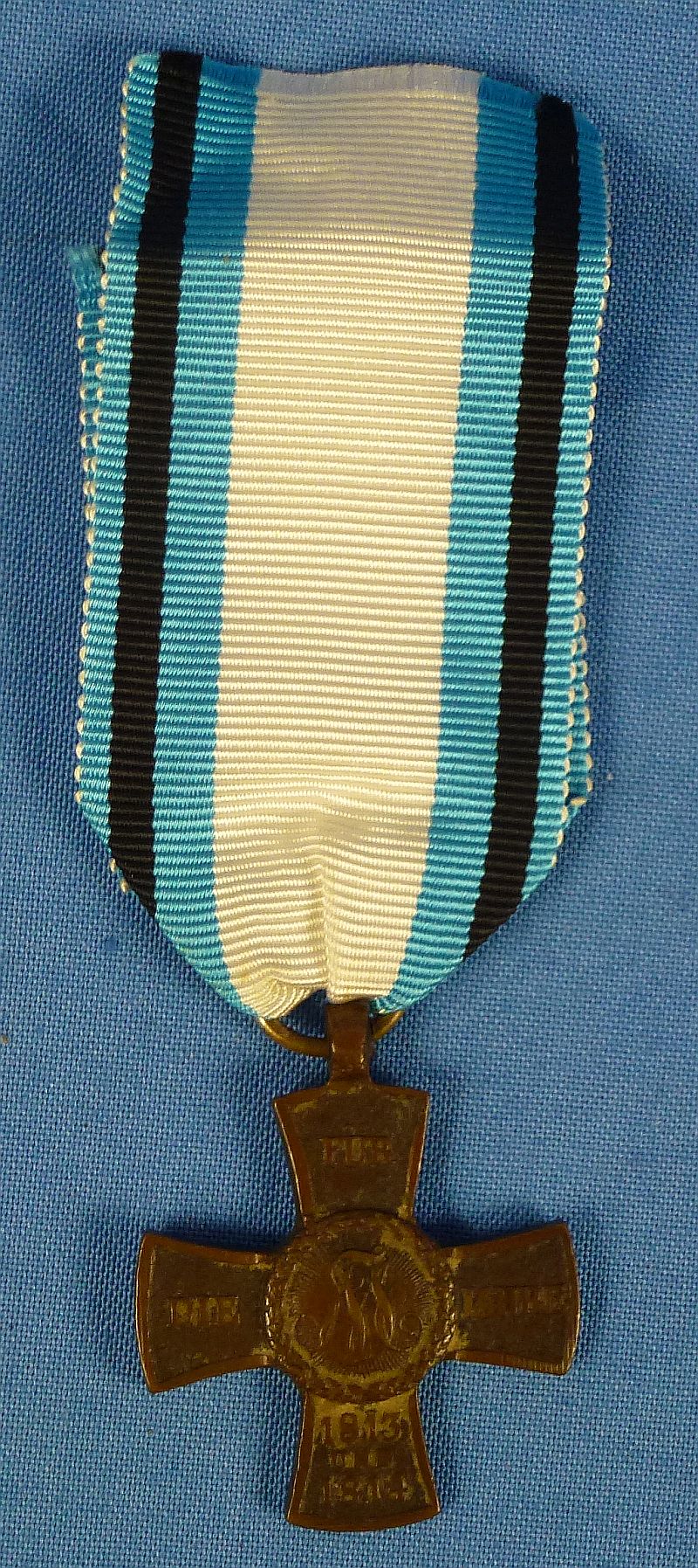 1814 Bavarian Napoleonic Wars Military Commemorative Cross - Image 2