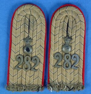 Pair of Imperial German Field Artillery Regiment Officer Shoulder Boards