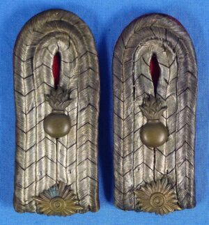 Pair of Imperial German Field Artillery Regiment Officer Shoulder Boards