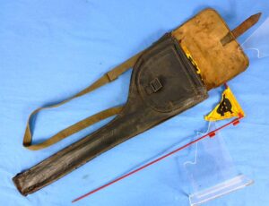 WWII German Land Mines Warning Flag Set With 18 Poles / Flags