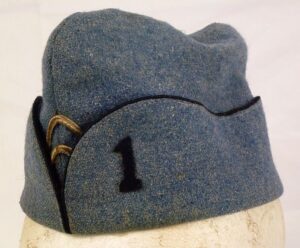 WWI French Genie (Engineers) Horizon Blue Lieutenant's Overseas Cap