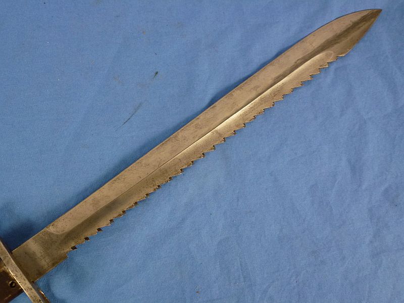 WWI German Ersatz Sawback Bayonet with Frog and Portepee - Image 4