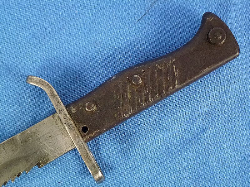 WWI German Ersatz Sawback Bayonet with Frog and Portepee - Image 7