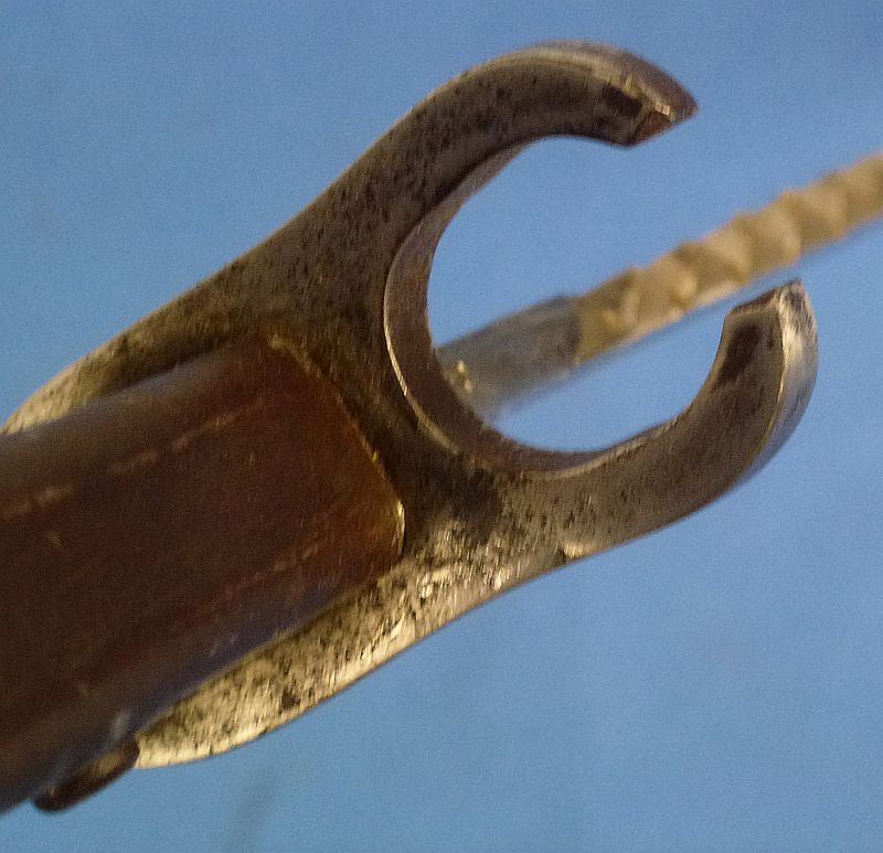 WWI German Ersatz Sawback Bayonet with Frog and Portepee - Image 9