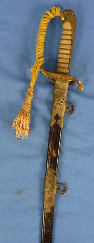 WWII Period Model 1883 Japanese Naval Officer Sword with Portepee