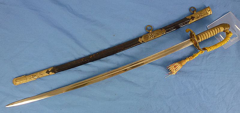 WWII Period Model 1883 Japanese Naval Officer Sword with Portepee - Image 3