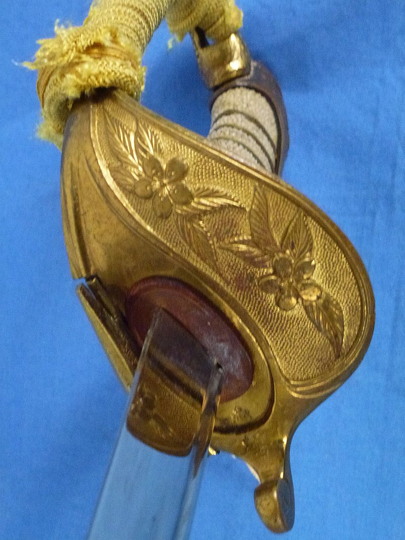 WWII Period Model 1883 Japanese Naval Officer Sword with Portepee - Image 8