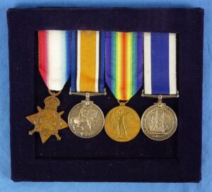 WWI British Royal Navy Medals Group to the Cruiser H.M.S. Crescent