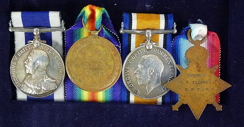WWI British Royal Navy Medals Group to the Cruiser H.M.S. Crescent - Image 2