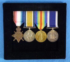 WWI British Royal Navy Medals Group to the Battleship H.M.S. Agememnon