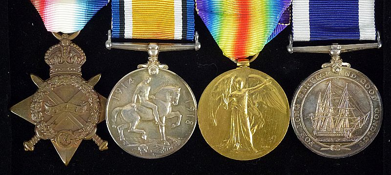 WWI British Royal Navy Medals Group to the Battleship H.M.S. Agememnon - Image 2