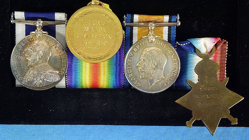 WWI British Royal Navy Medals Group to the Battleship H.M.S. Agememnon - Image 3