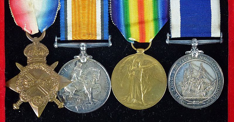 WWI British Royal Navy Medals Group to the H.M.S. Actaeon - Image 2