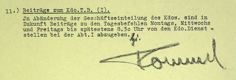 1939 Daily Order of the Army Military Academy Signed by School Commandant Erwin Rommel - Image 2