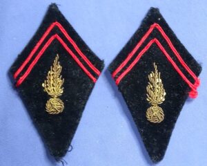 Pair French Collar Tabs