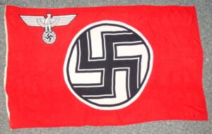 WWII German State Service Flag 60 X 97 inches