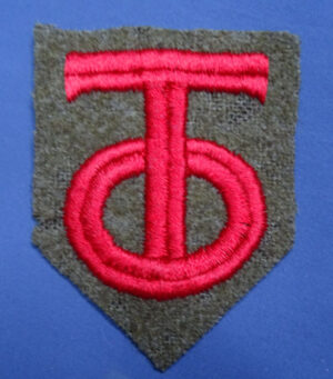 Interwar 90th Infantry Division Patch