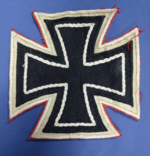 German Iron Cross Flag / Banner Patch 4-1/ 4 x 4-1/4"