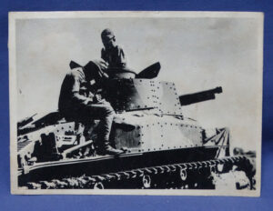 WWII Japanese Photo Tank With Crew 3 x 4"