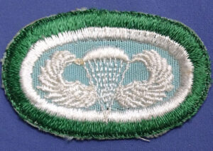 Post WWII 511th Infantry Airborne Oval With Embroidered Jump Wings 11th Airborne Division