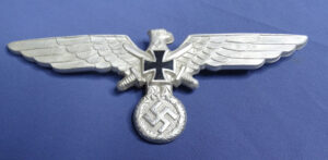 WWII German Veteran's Association Metal Pin Back Breast Eagle