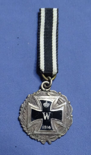 WWI German 1914 Iron Cross Sterling Patriotic Medal