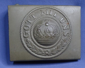 WWI German Enlisted Man's Belt Buckle in Excellent Condition