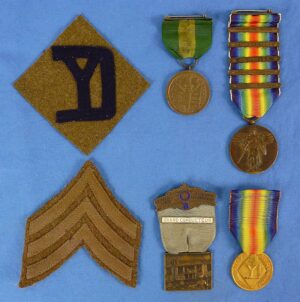 26th Division WWI / Mexican Border Service Medals and Insignia Group