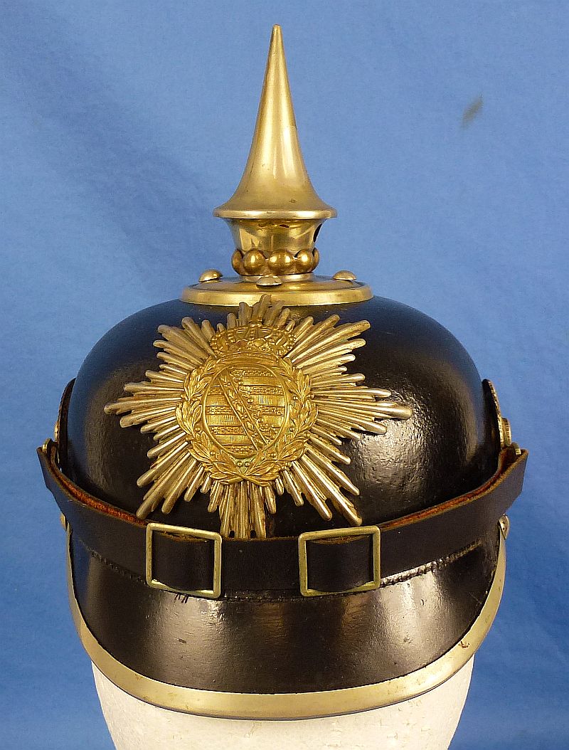 Saxon Infantry EM/NCO Pickelhaube - Image 2
