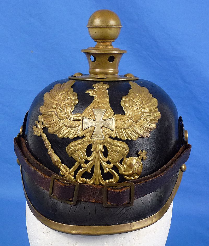 Prussian EM/NCO Reserve Artillery Pickelhaube - Image 2
