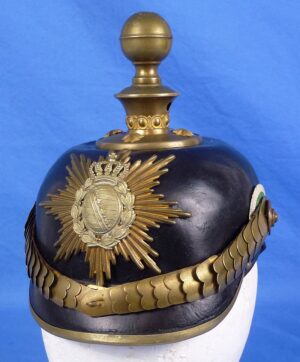 Saxon Field Artillery Officer Pickelhaube