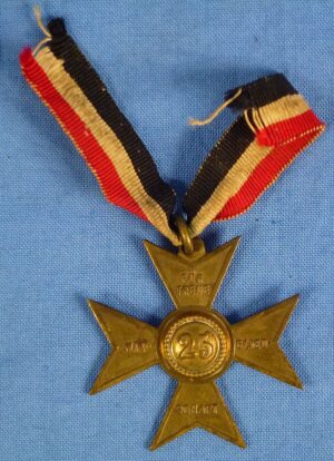Prussian Land Forces Veteran Association 25 Year Membership Cross