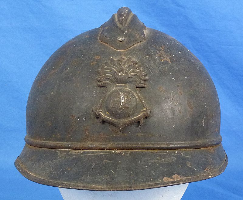 WWI French Colonial Infantry and Navy Model 1915 Adrian Helmet - Image 2