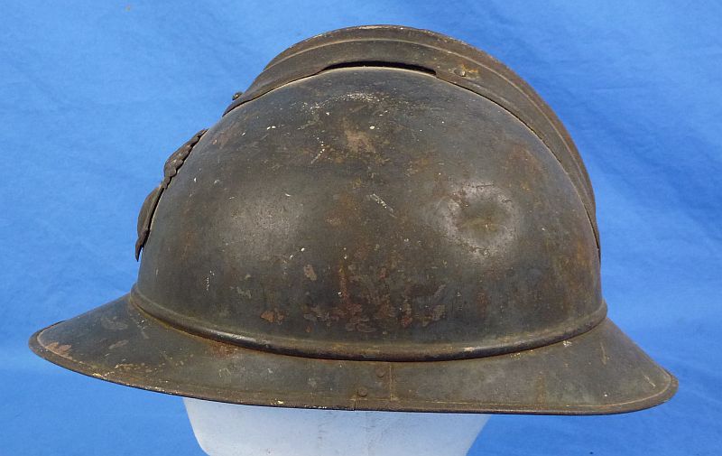 WWI French Colonial Infantry and Navy Model 1915 Adrian Helmet - Image 6