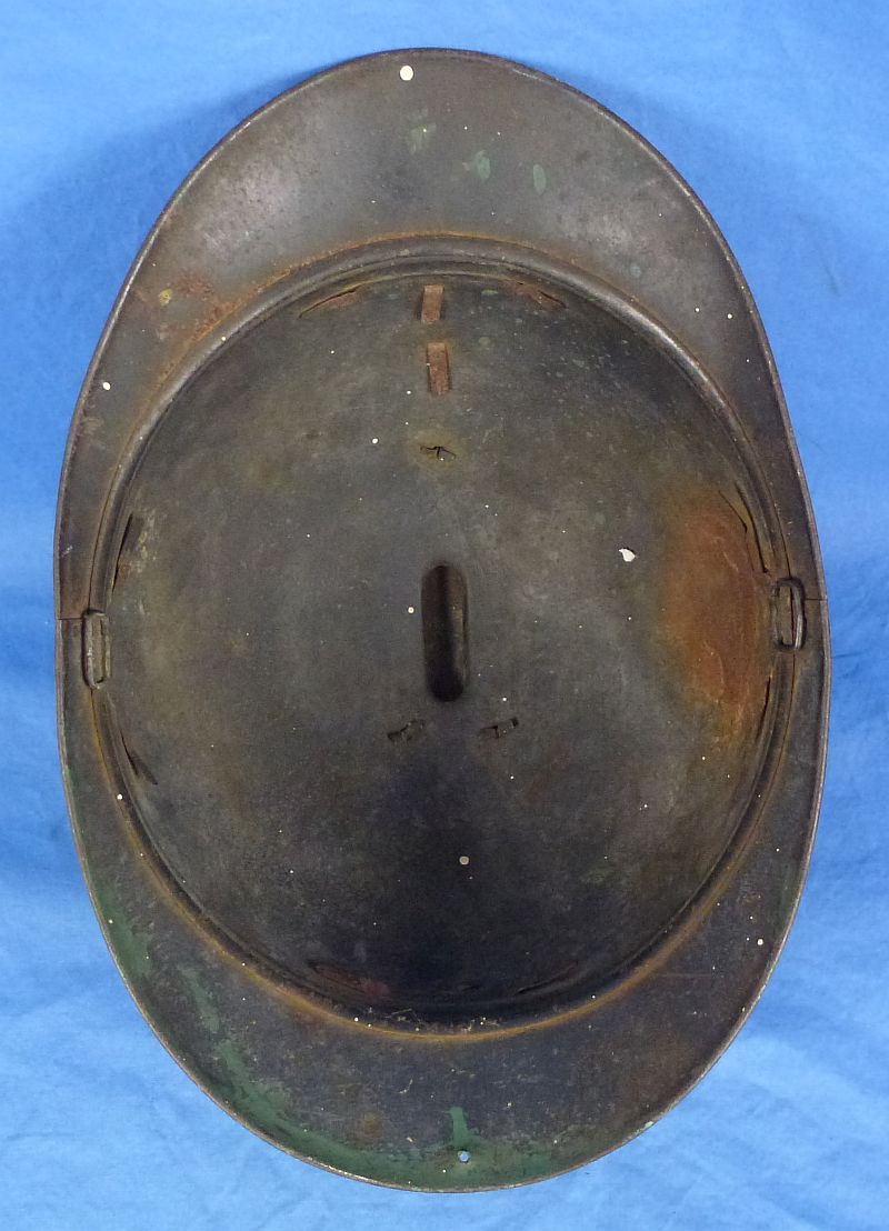 WWI French Colonial Infantry and Navy Model 1915 Adrian Helmet - Image 8