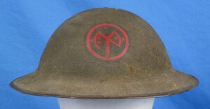 WWI Twenty Seventh Division Model 1917 Combat Helmet