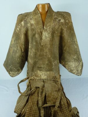 Uncommon Japanese Edo Period Samurai Deerskin Kashimo - Jacket and Trousers